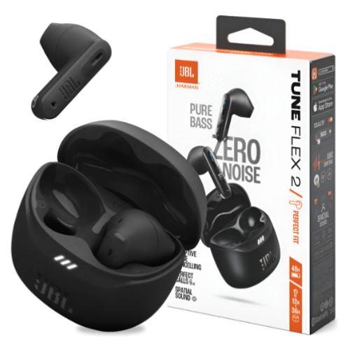 Fone Ouvido Sem Fio Jbl Tune Flex 2 Preto